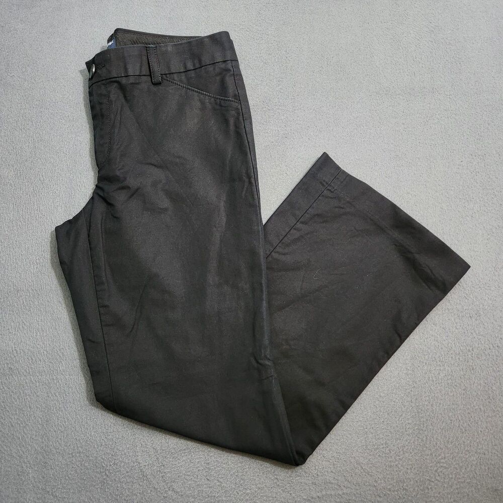 Banana Republic Women 10P Black Mid Rise Bootcut Chino Pants